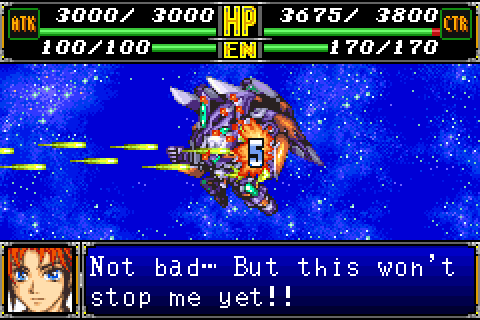 Super Robot Taisen R English Patch (GBA) – Full Translation v1.2.1 4 Battle animation with an English battle quote