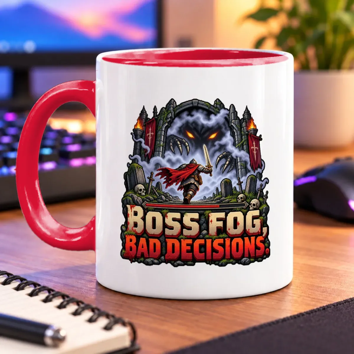 Boss Fog, Bad Decisions – 11oz Mug – accent mug