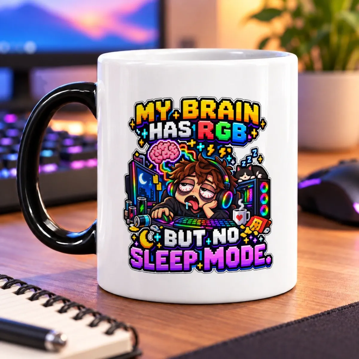 My Brain Has RGB but No Sleep Mode – 11oz Mug 4 My Brain Has RGB but No Sleep Mode mug – magic